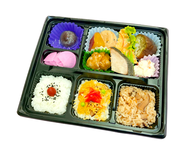 三色ごはん※季節により内容が変わります（写真は9～11月