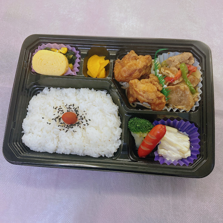 唐揚げ焼肉弁当