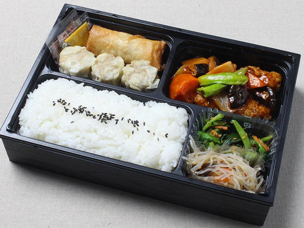 焼売と酢豚の中華弁当